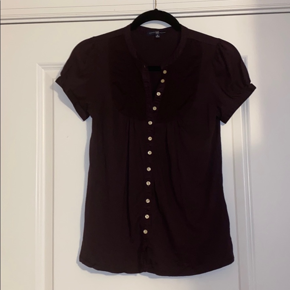 Gap yoke peasant blouse